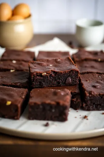 Decadent Hummingbird Bakery-Style Brownies presentation