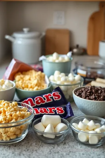 Decadent Mars Bar and Rice Crispy Cakes ingredients