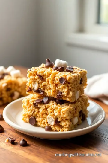 Decadent Mars Bar and Rice Crispy Cakes presentation