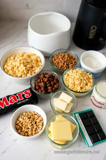 Decadent Mars Bar Krispie Cake ingredients