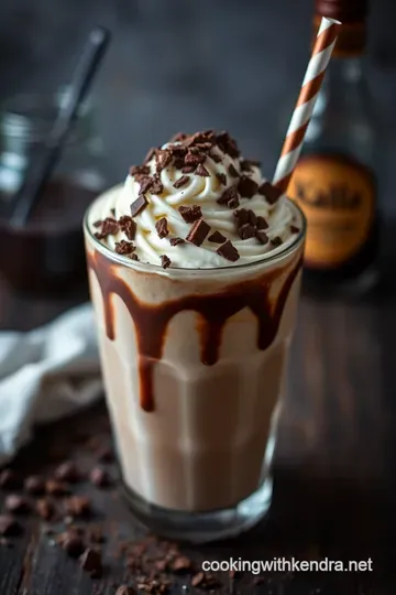 Decadent Mudslide Milkshake: A Creamy Indulgence presentation