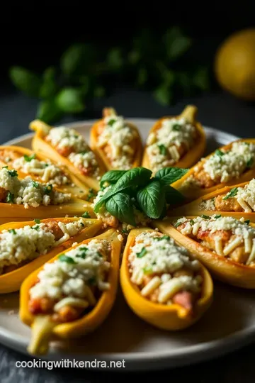 Delicious Stuffed Squash Blossoms with Ricotta and Herbs presentation