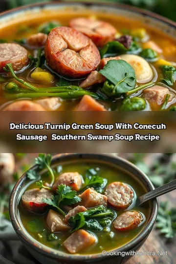Delicious Turnip Green Soup With Conecuh Sausage | Southern Swamp Soup Recipe