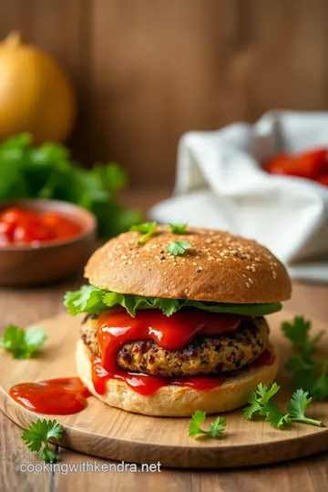 Delicious Veggie Burger with Spicy Ketchup steps