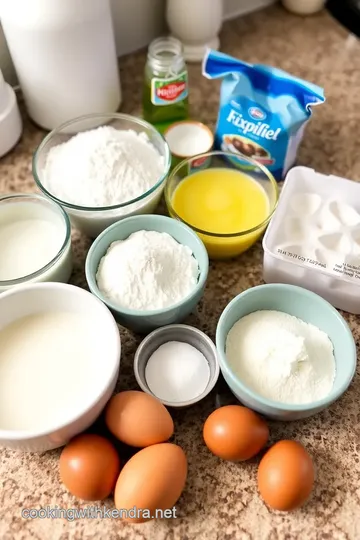 Easy Kefir Sheet Cake ingredients