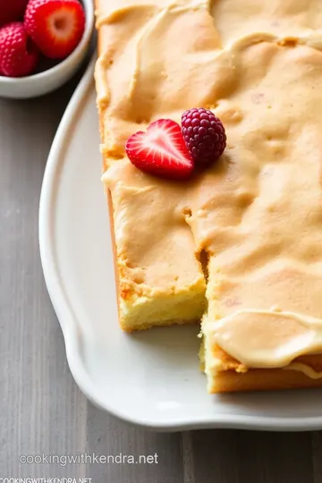 Easy Kefir Sheet Cake presentation