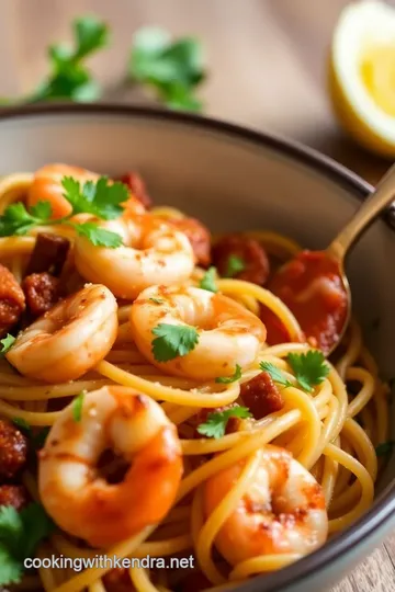 Easy Prawn and Chorizo Linguine: 5 Delicious Ways to Ignite Your Dinner! presentation