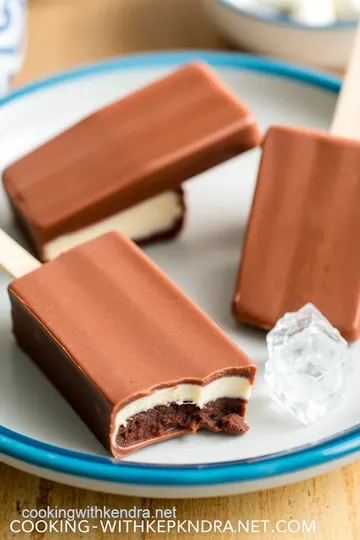 Chocolate Fudge Pops presentation