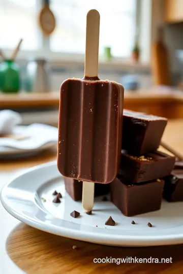 Chocolate Fudge Pops steps