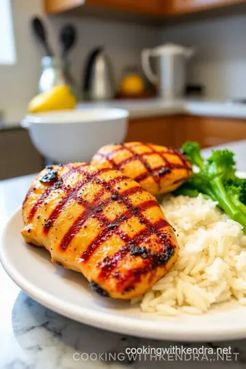 Grilled Chicken with Rice and Cooked Asparagus steps