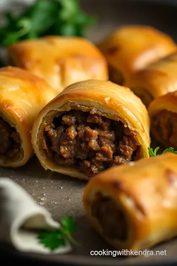 Haggis Sausage Rolls presentation