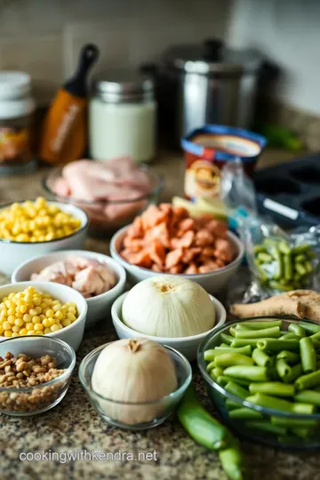 Hearty Homemade Brunswick Stew ingredients