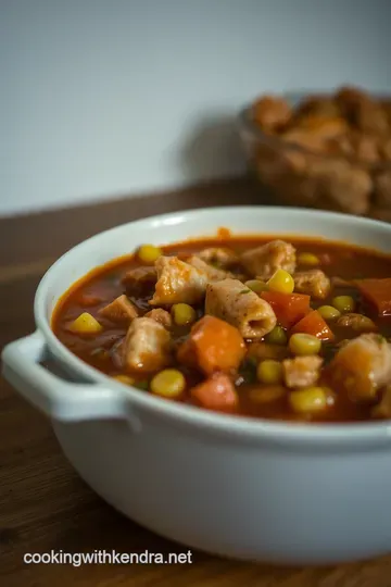 Hearty Homemade Brunswick Stew presentation