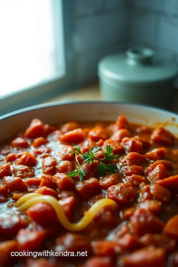 Heavenly Tomato Sauce for Stuffed Cabbage Rolls presentation