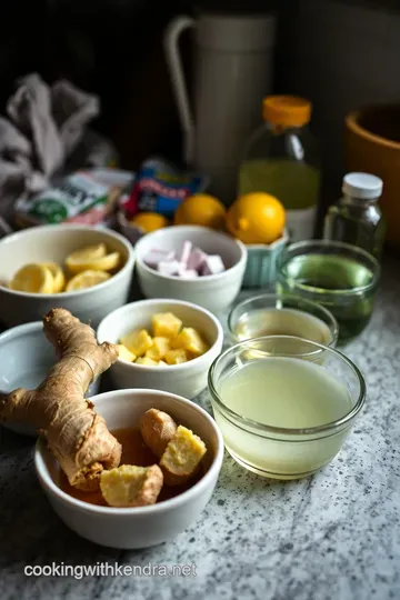 Invigorating Ginger Shots: A Zesty Wellness Boost! ingredients