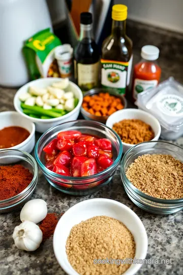 Juicy Flank Steak with Smoky Marinade ingredients