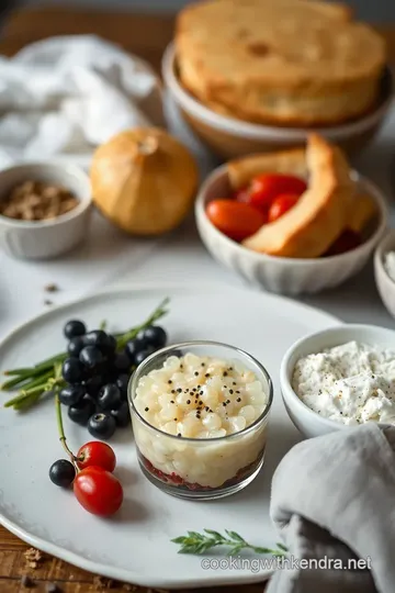 Caviar Trifle ingredients