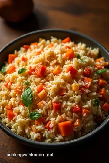 Lively Greek Rice with Herbs and Lemon presentation
