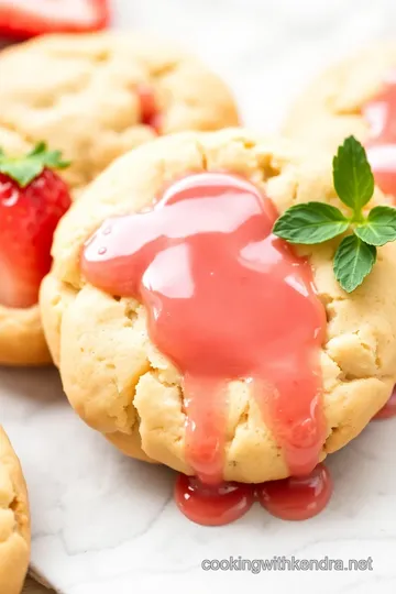 Strawberry Hardening Cookie Glaze presentation