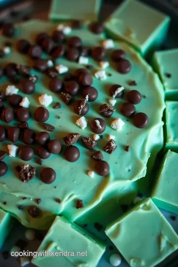 Minty Bliss: Homemade Creme de Menthe Fudge presentation