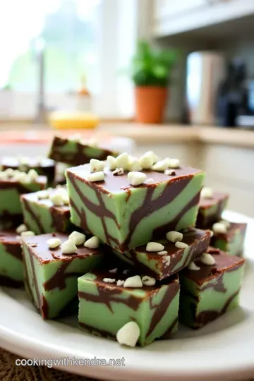 Minty Bliss: Homemade Creme de Menthe Fudge steps