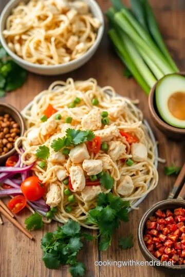 Asian Chicken Salad with Crunchy Noodles ingredients