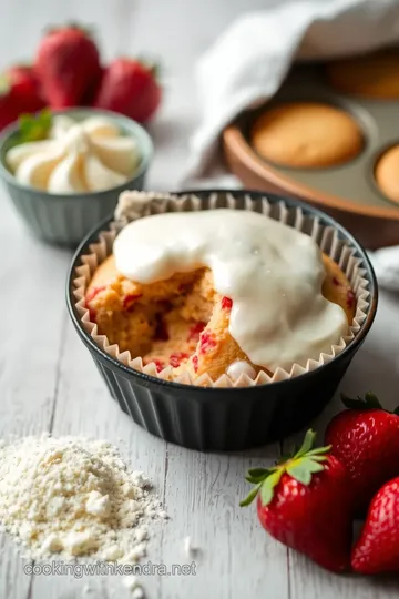 Strawberries Romanoff Muffins Recipe ingredients