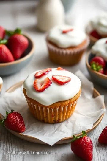 Strawberries Romanoff Muffins Recipe presentation