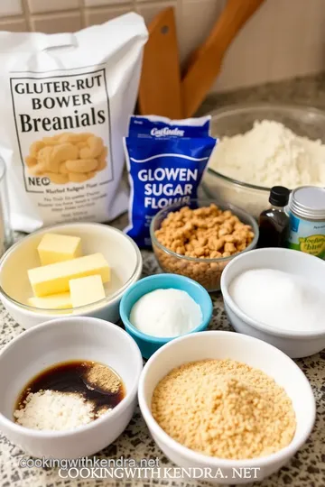 Gluten-Free Cookie Dough Ice Cream Treats ingredients