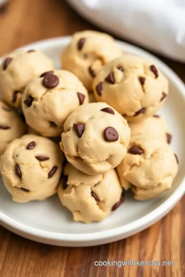 Gluten-Free Cookie Dough Ice Cream Treats presentation