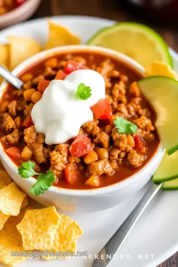 Taco Soup Fritos presentation