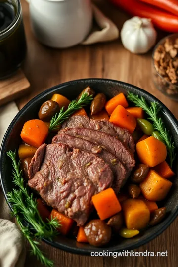 Perfectly Braised Silverside of Beef presentation