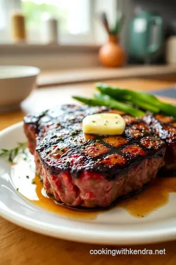 Perfectly Grilled Rib Eye Steak with Garlic Herb Butter steps