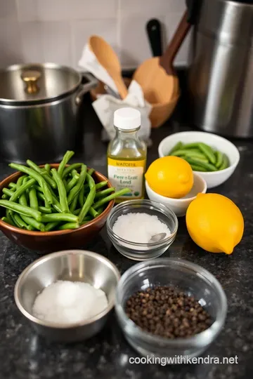 Perfectly Steamed Green Beans with a Touch of Lemon ingredients