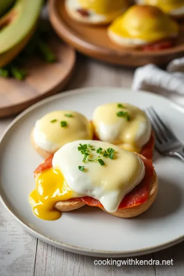 Toasted Prosciutto Eggs Benedict steps