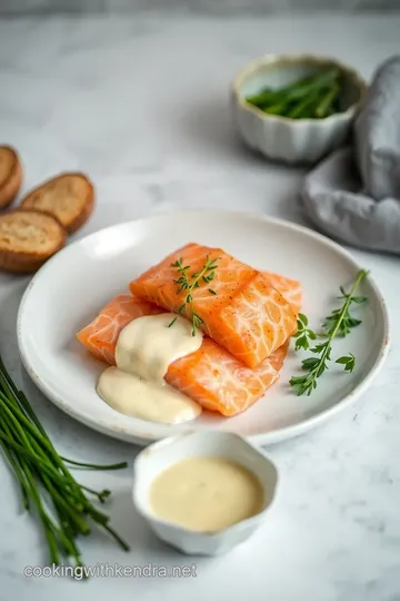 Poached Salmon Benedict with Chive Sauce ingredients