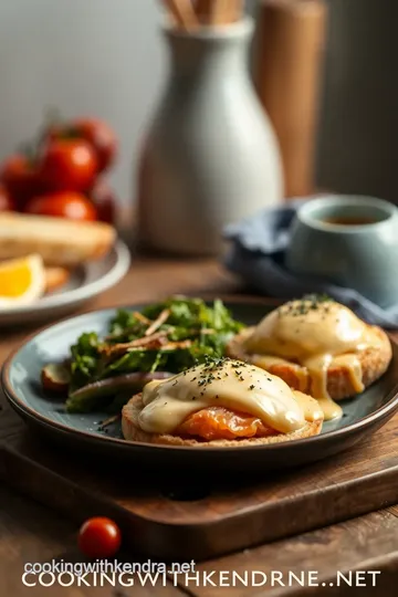 Smoked Salmon Benedict presentation