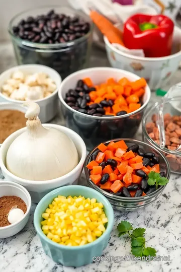 Purple Black Bean Soup ingredients