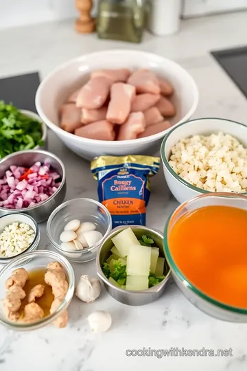 Thermal Cooking Asian Chicken Curry ingredients