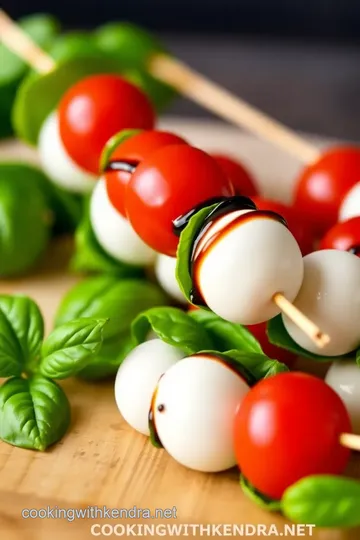 Mini Caprese Skewers presentation