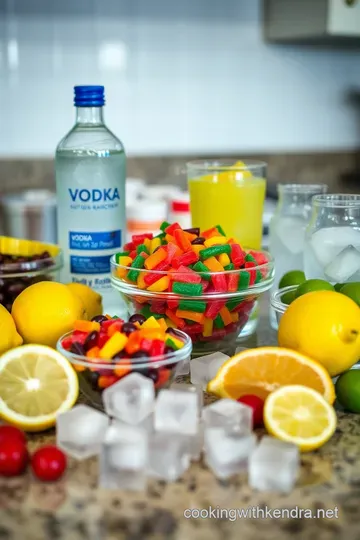 Rainbow Jolly Rancher Mixed Drink ingredients