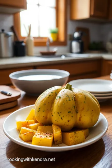 Roasted Crown Prince Squash with Herb Infusion steps