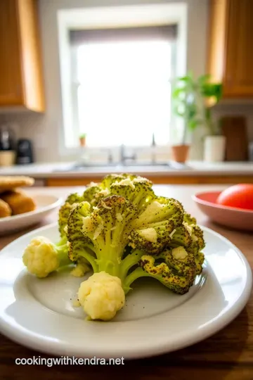 Roasted Romanesco Cauliflower with Garlic and Parmesan steps