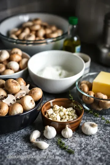 Sautéed Button Mushrooms with Garlic and Thyme ingredients