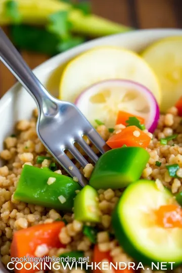 Gluten Ease Quinoa and Vegetable Bowl presentation