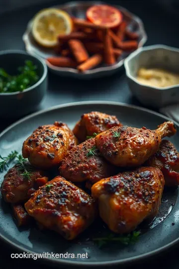 Savory Five Spice Powder Roasted Chicken presentation