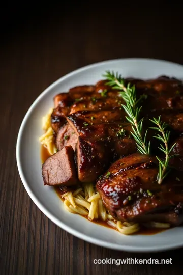 Savory Smoked Tri Tip with Herb Marinade presentation