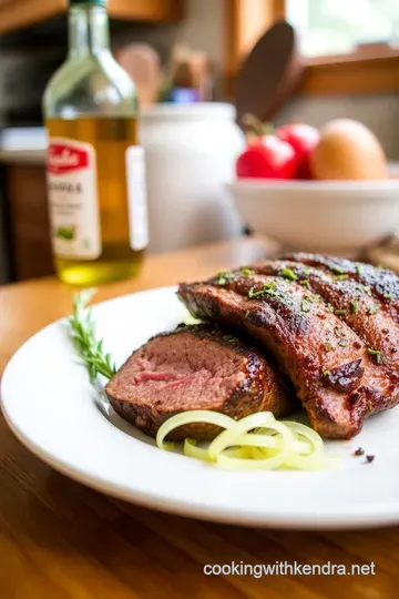 Savory Smoked Tri Tip with Herb Marinade steps