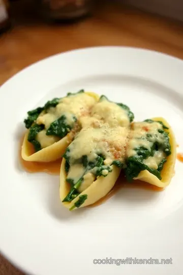 Savory Spinach and Low Fat Ricotta Cheese Stuffed Shells steps