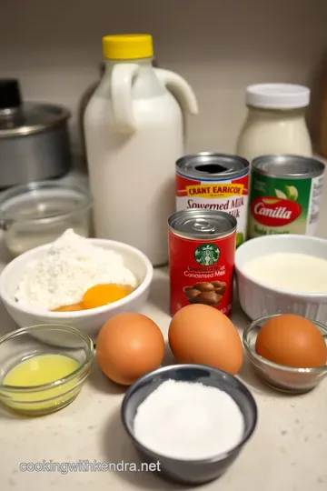 Silken Dreams: Authentic Venezuelan Quesillo ingredients
